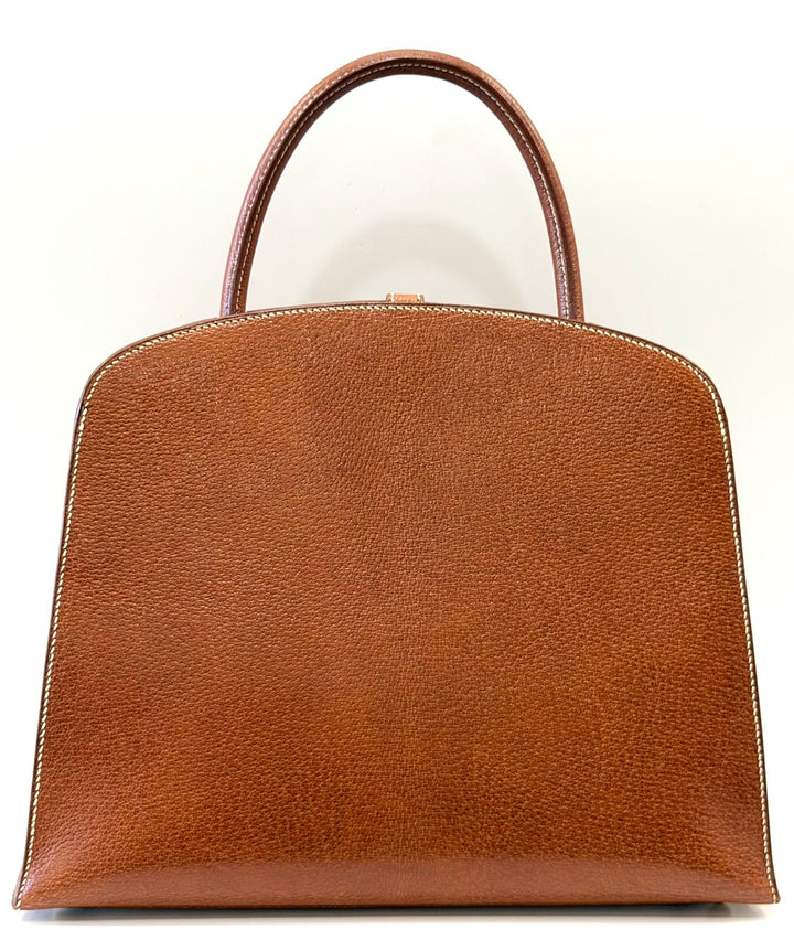 HERMÈS COURCHEVEL LEATHER DALVY 30 HANDBAG