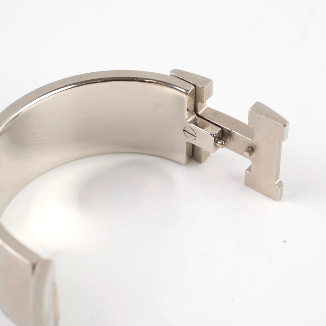 HERMÈS CLIC CLAC H ENAMEL WIDE CUFF BRACELET