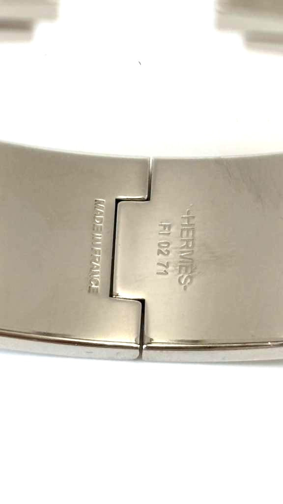 HERMÈS CLIC CLAC H ENAMEL WIDE CUFF BRACELET