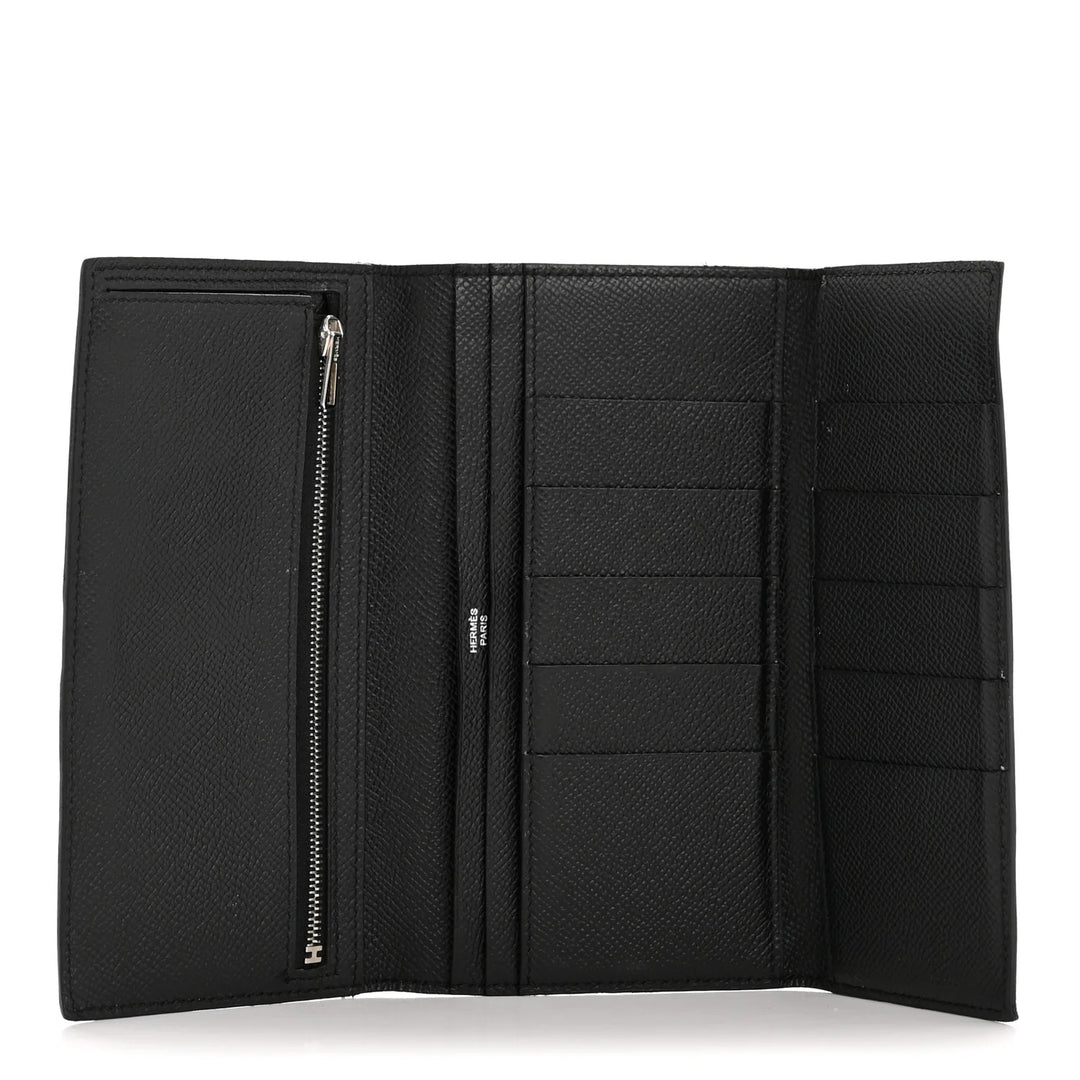 HERMÈS VINTAGE EPSOM LEATHER BEARN GUSSET WALLET