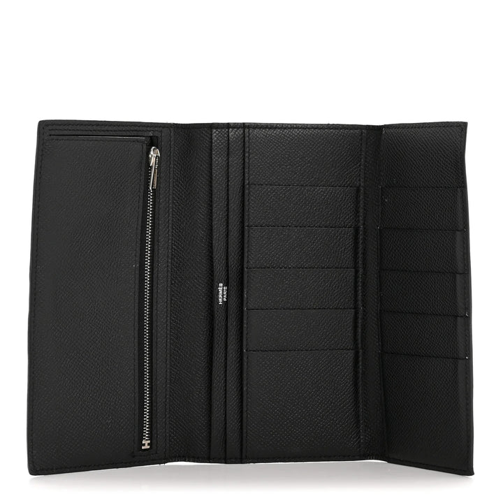HERMÈS VINTAGE EPSOM LEATHER BEARN GUSSET WALLET