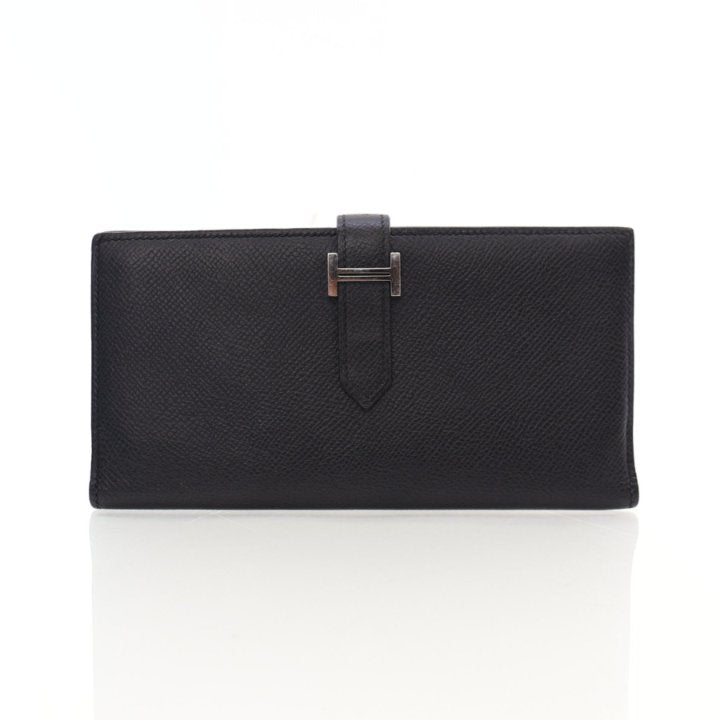 HERMÈS VINTAGE EPSOM LEATHER BEARN GUSSET WALLET