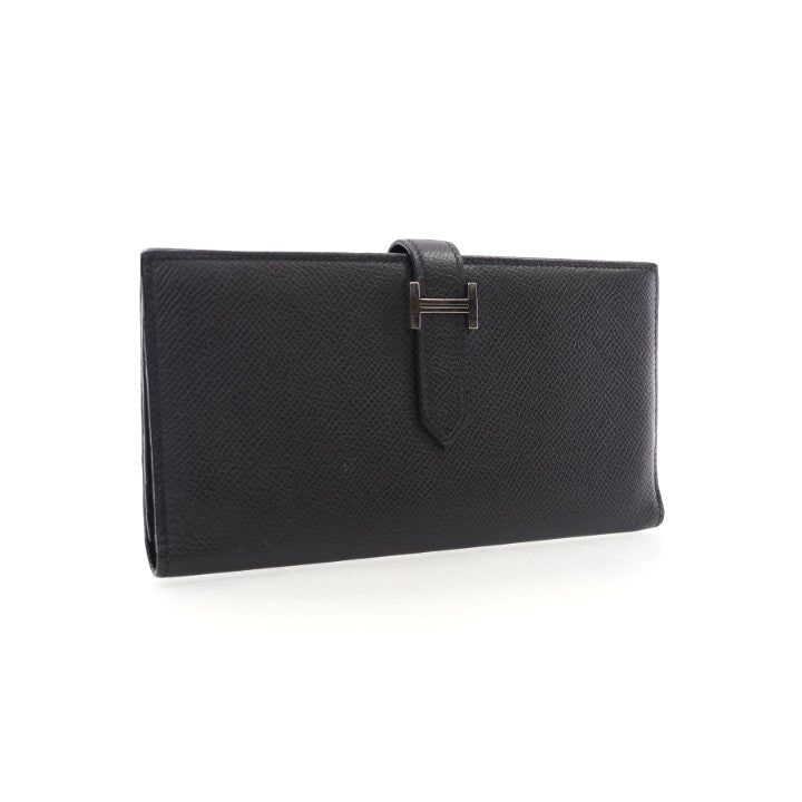 HERMÈS VINTAGE EPSOM LEATHER BEARN GUSSET WALLET