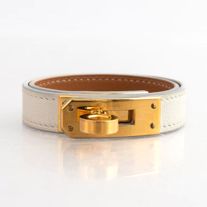 HERMÈS MINI KELLY DOUBLE TOUR EPSOM CALFSKIN LEATHER BRACELET