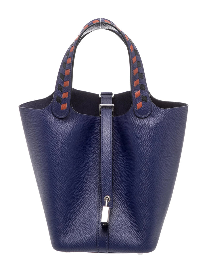 HERMÈS EPSOM LEATHER TRESSAGE PICOTIN LOCK 18 HANDBAG