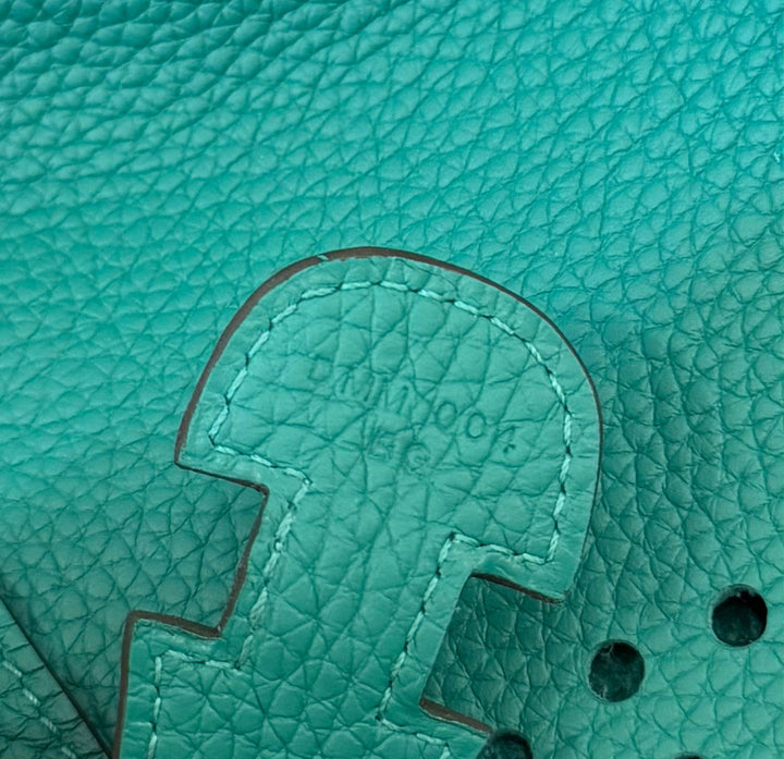 HERMÈS EVELYN 29 III PM MALACHITE EPSOM LEATHER CROSSBODY