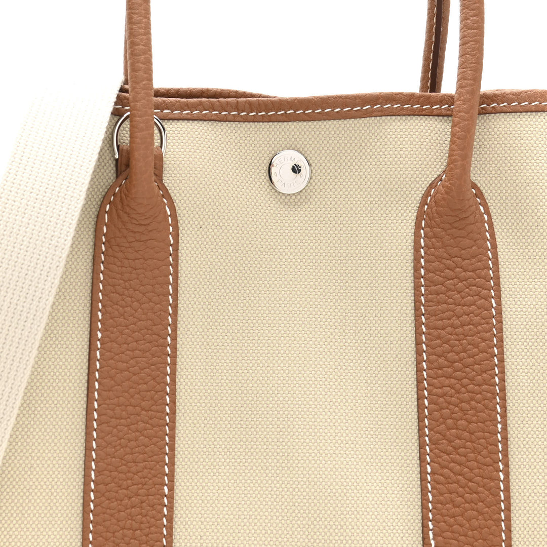 HERMÈS GARDEN FILE 28 TOTE BAG IN BETON/ OCRE