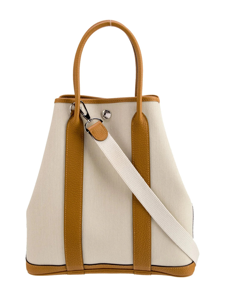 HERMÈS GARDEN FILE 28 TOTE BAG IN BETON/ OCRE