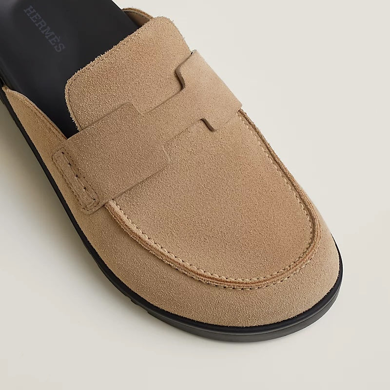 HERMÈS SUEDE GO MULES