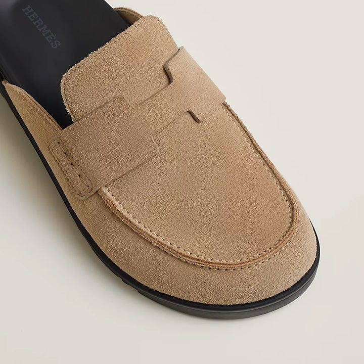 HERMÈS SUEDE GO MULES