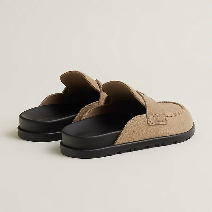 HERMÈS SUEDE GO MULES