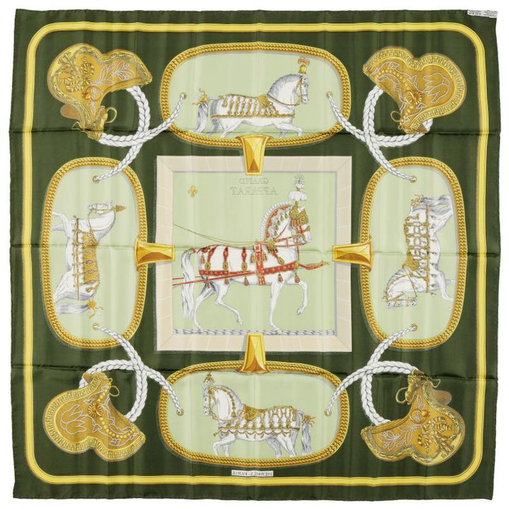 HERMÈS LES CARRÉS DE TOUJOURS “GRAND APPARAT” SILK SCARF