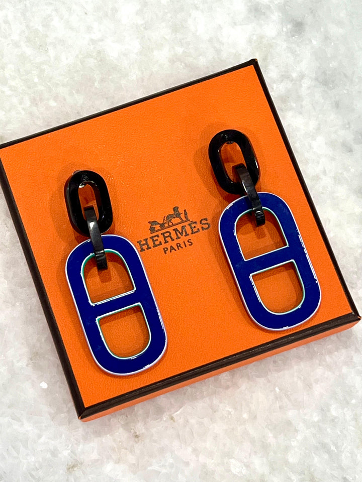 HERMÈS PIGMAN CHAÎNE D’ANCRE DROP EARRINGS