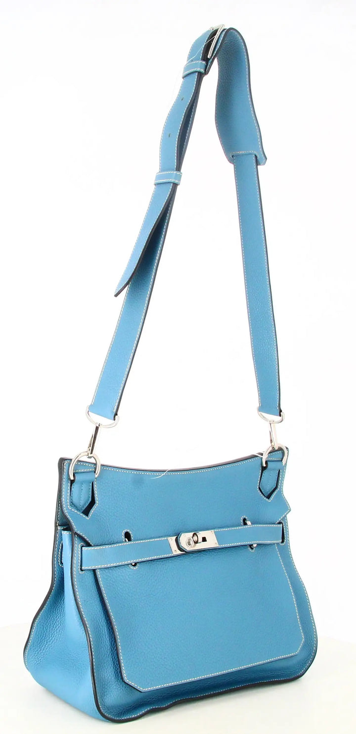 HERMÈS JYPSIERE 28 CLEMENCE &amp; SWIFT LEATHER SHOULDER BAG