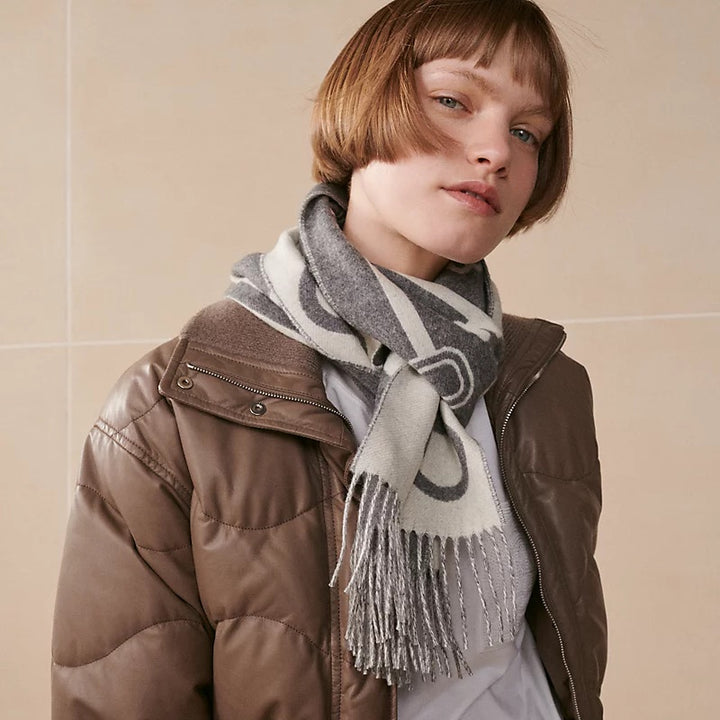 HERMÈS CASAQUE PORTE CLEFS CASHMERE SCARF