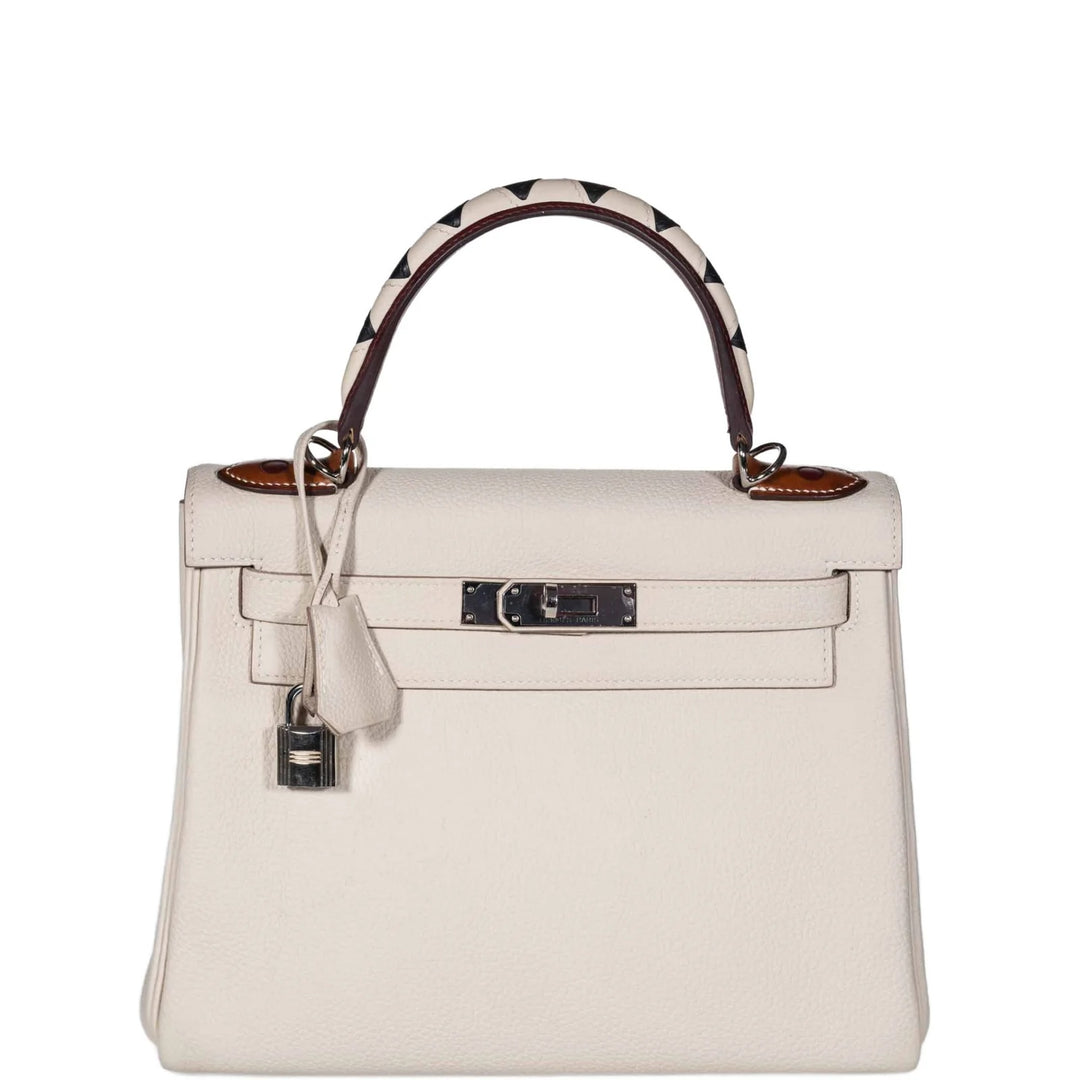 HERMÈS KELLY 32 RETOURNE “AU GALOP” TOGO LEATHER BAG