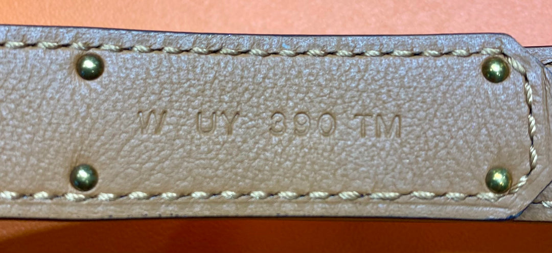 HERMÈS KELLY EPSOM CALFSKIN 18K ROSE GOLD PLATED BELT