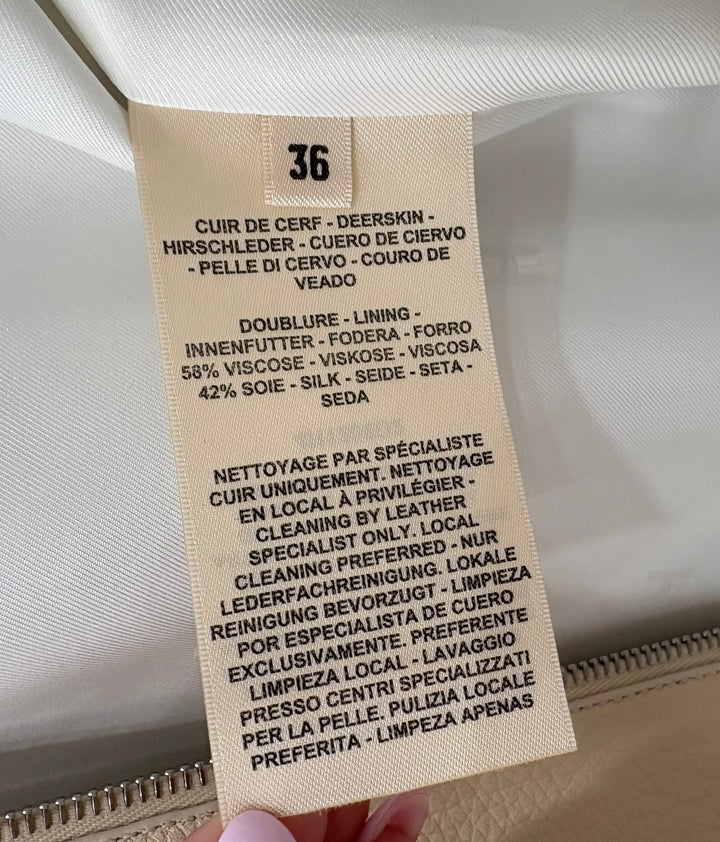 HERMÈS BIKER STYLE LEATHER JACKET