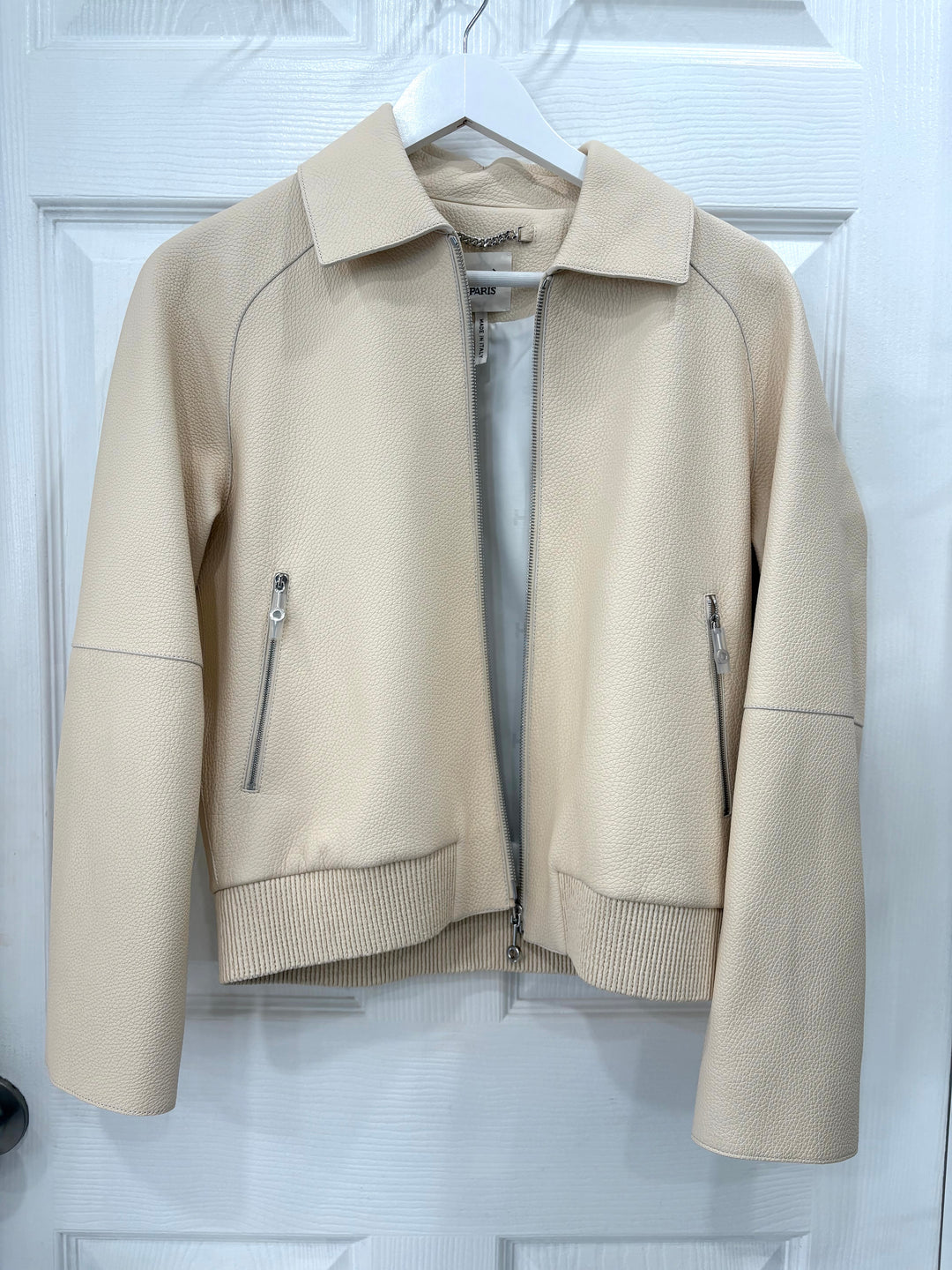HERMÈS BIKER STYLE LEATHER JACKET