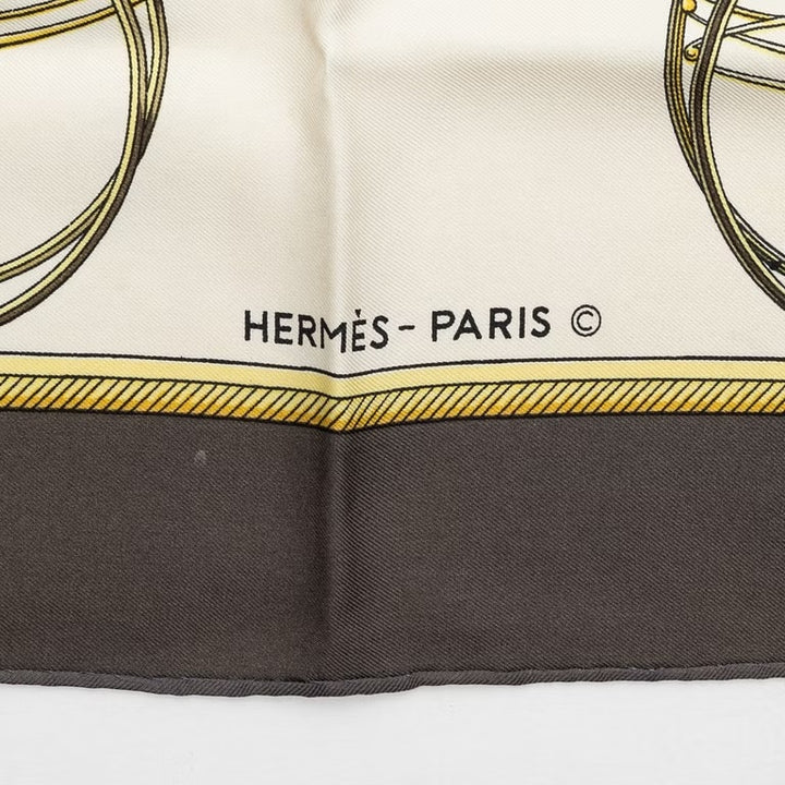 HERMÈS LES VOITURES À TRANSFORMATION SILK SCARF