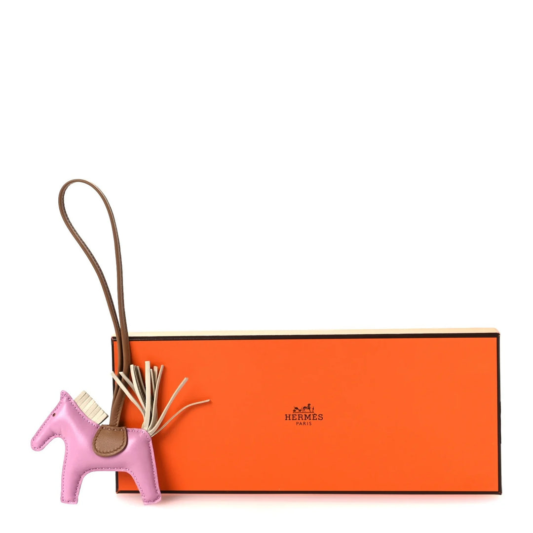 HERMÈS MILO LAMBSKIN GRIGRI RODEO HORSE BAG CHARM PM