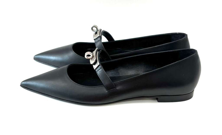 HERMÈS NAPPA LEATHER KELLY BALLET FLATS