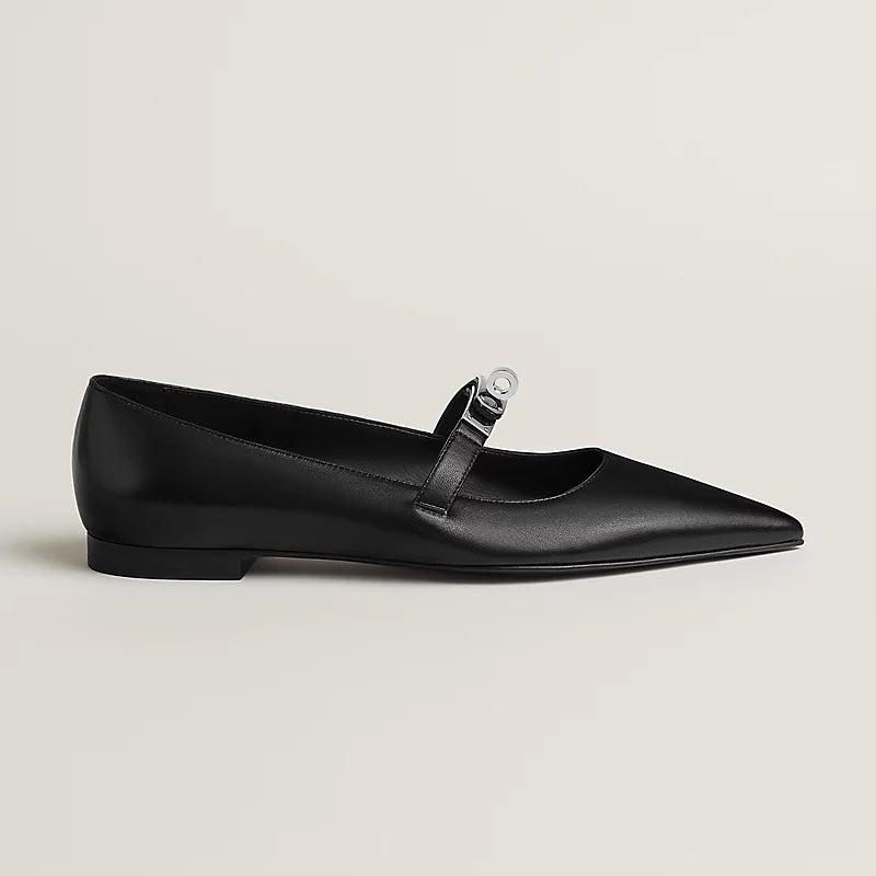 HERMÈS NAPPA LEATHER KELLY BALLET FLATS