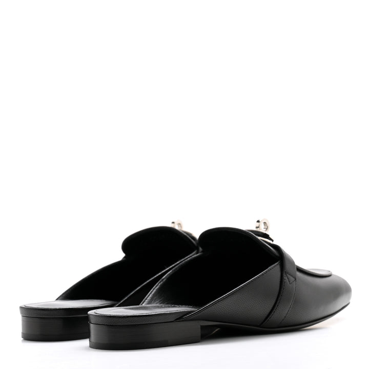 HERMÈS KELLY OZ CALFSKIN LEATHER MULES