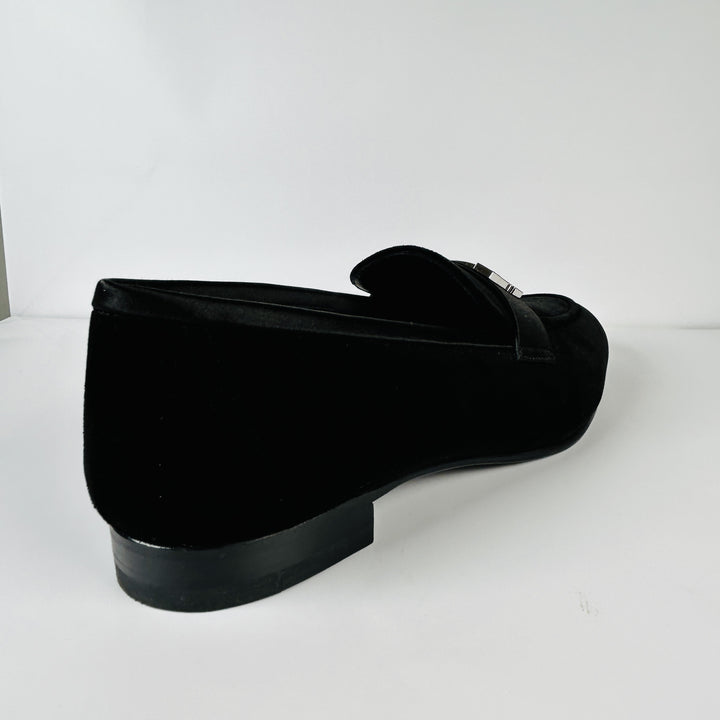 HERMÈS PARIS VELVET LOAFERS
