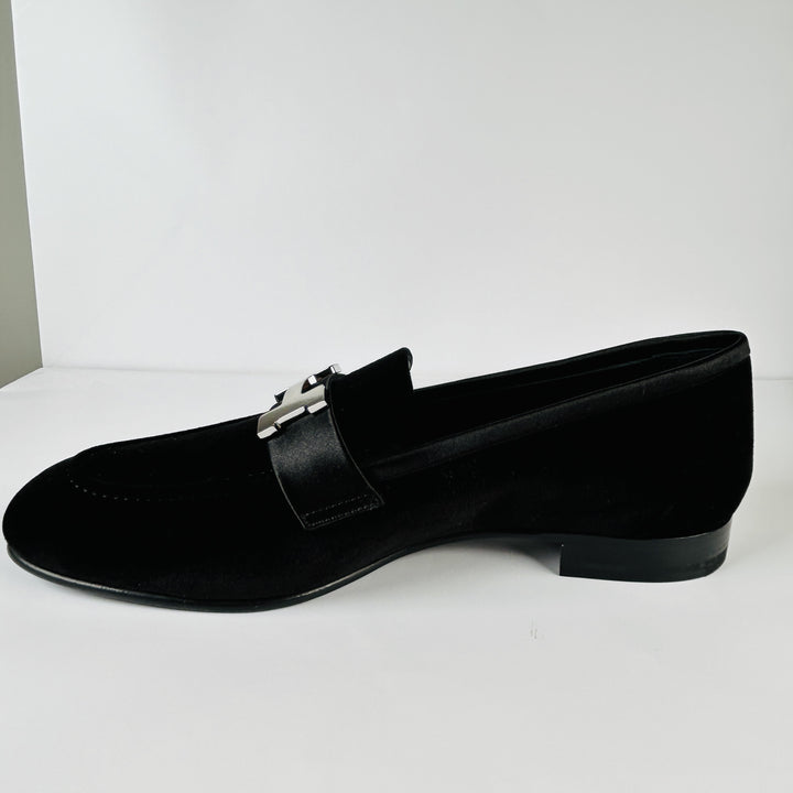 HERMÈS PARIS VELVET LOAFERS