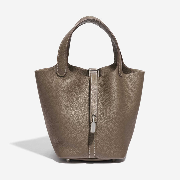 HERMÈS TAURILLON CLÉMENCE LEATHER PICOTIN LOCK 18 HANDBAG