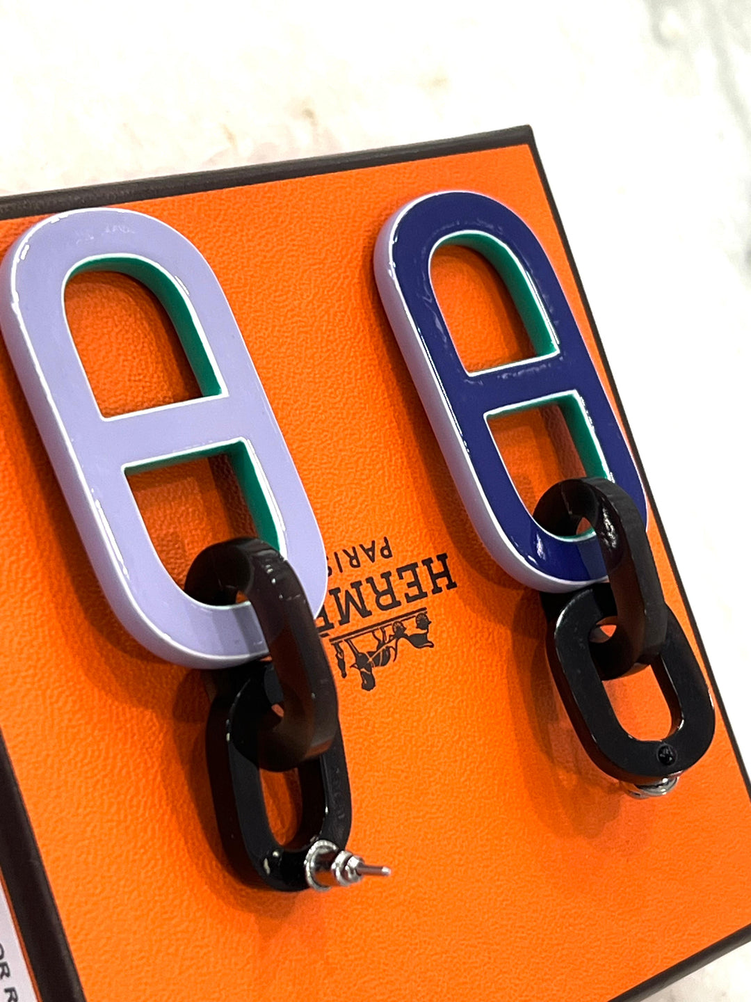 HERMÈS PIGMAN CHAÎNE D’ANCRE DROP EARRINGS