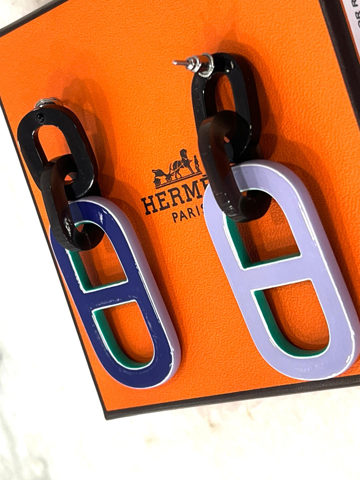 HERMÈS PIGMAN CHAÎNE D’ANCRE DROP EARRINGS