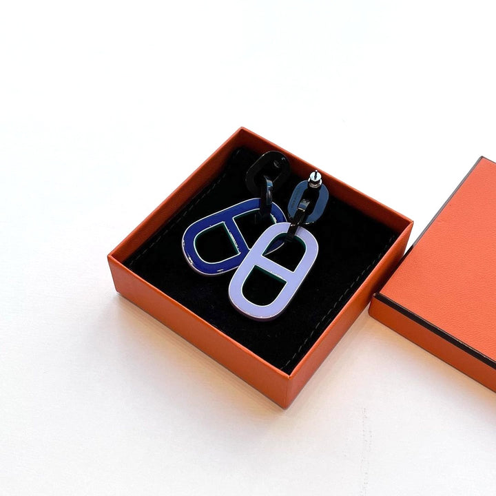 HERMÈS PIGMAN CHAÎNE D’ANCRE DROP EARRINGS
