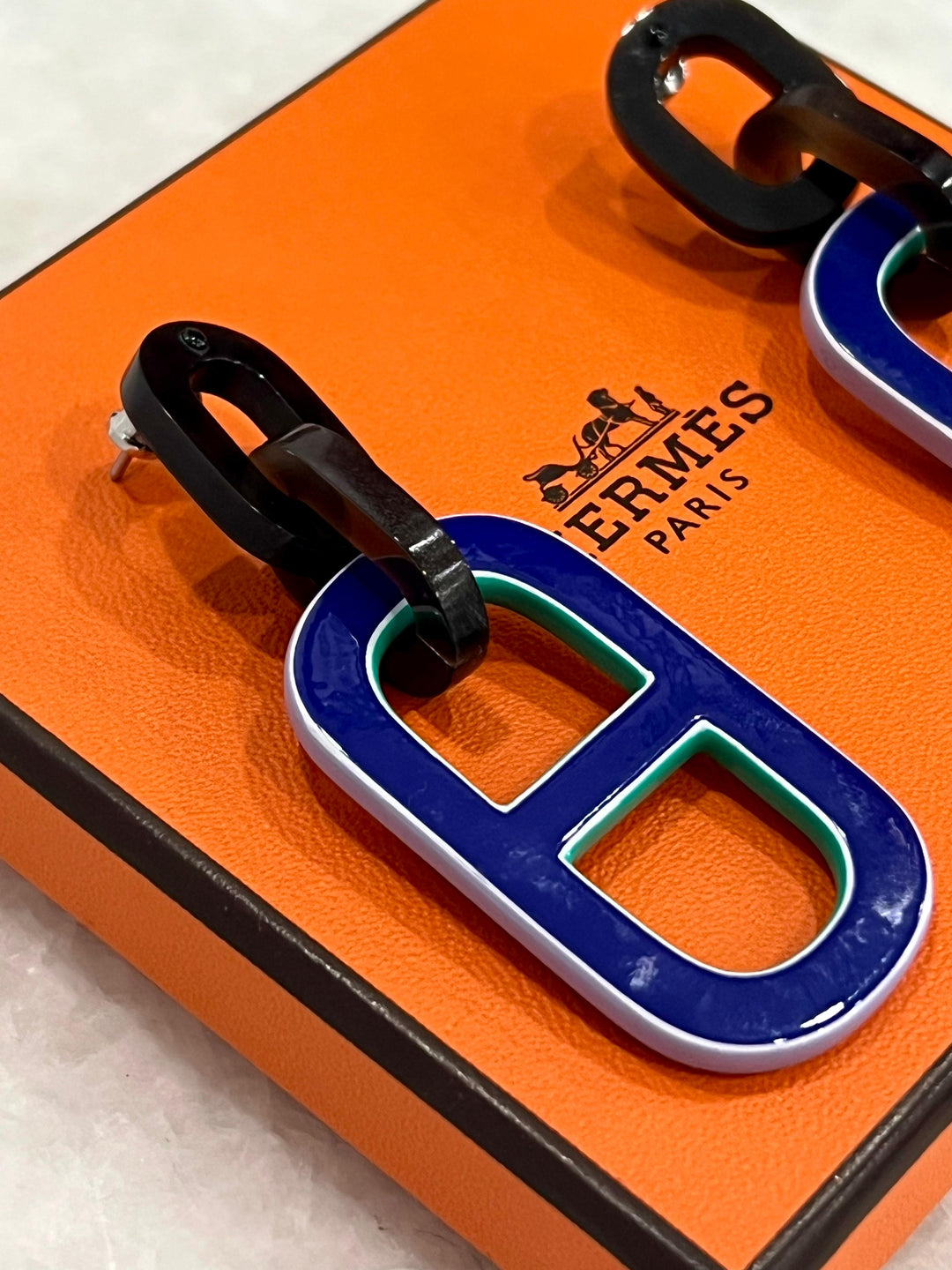 HERMÈS PIGMAN CHAÎNE D’ANCRE DROP EARRINGS