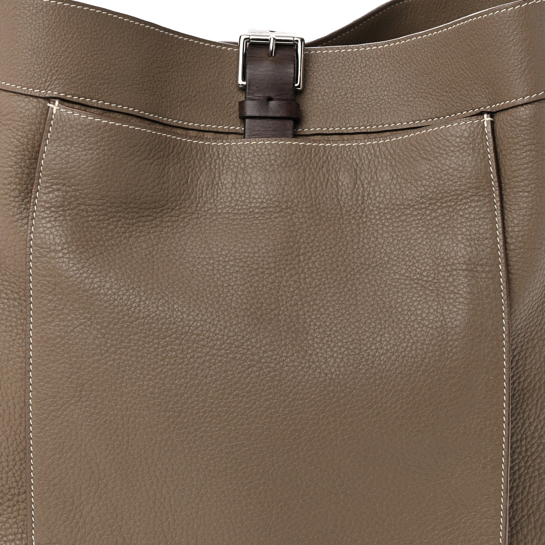 HERMÈS TAURILLON CLEMENCE LEATHER MARWARI GM TOTE BAG