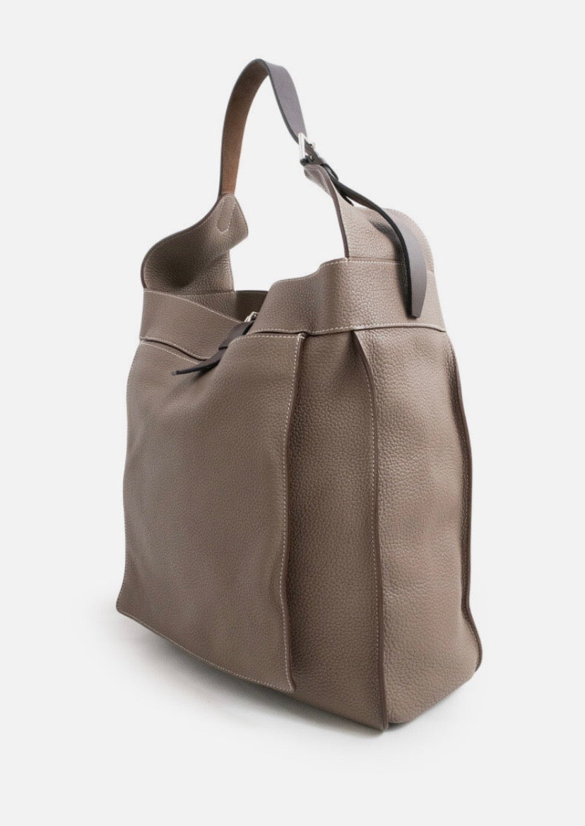 HERMÈS TAURILLON CLEMENCE LEATHER MARWARI GM TOTE BAG