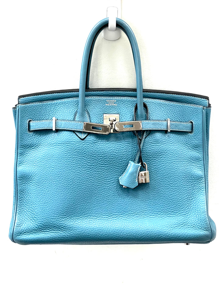 HERMÈS TOGO BIRKIN 35 IN BLUE JEAN-HS