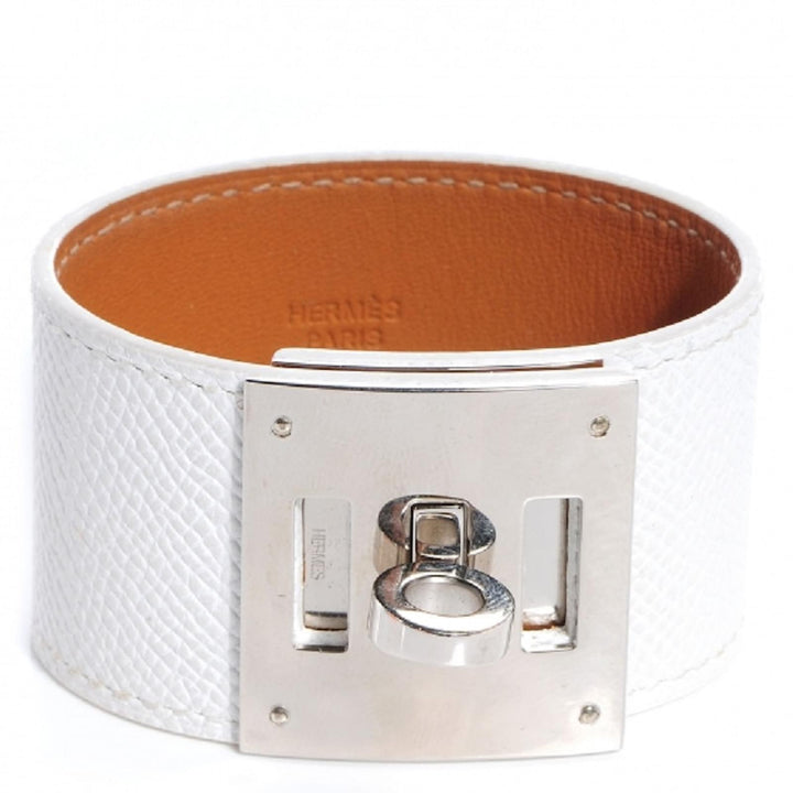 HERMÈS EPSOM LEATHER KELLY DOG WIDE BRACELET