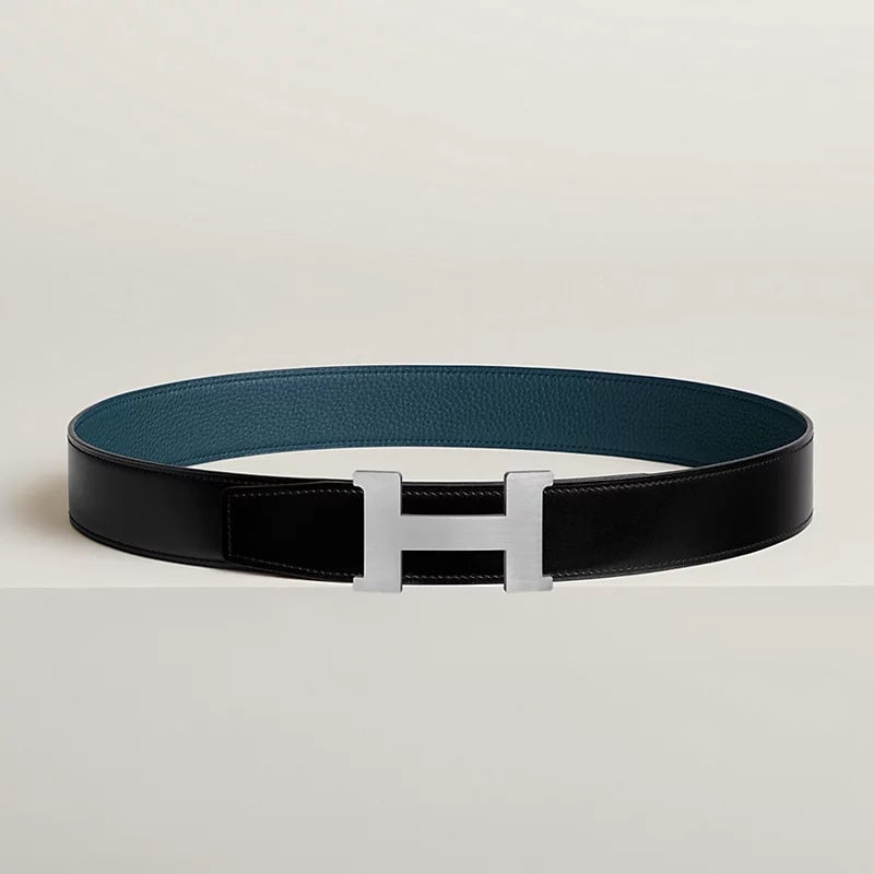 HERMÈS CONSTANCE H BUCKLE REVERSIBLE CALFSKIN LEATHER BELT
