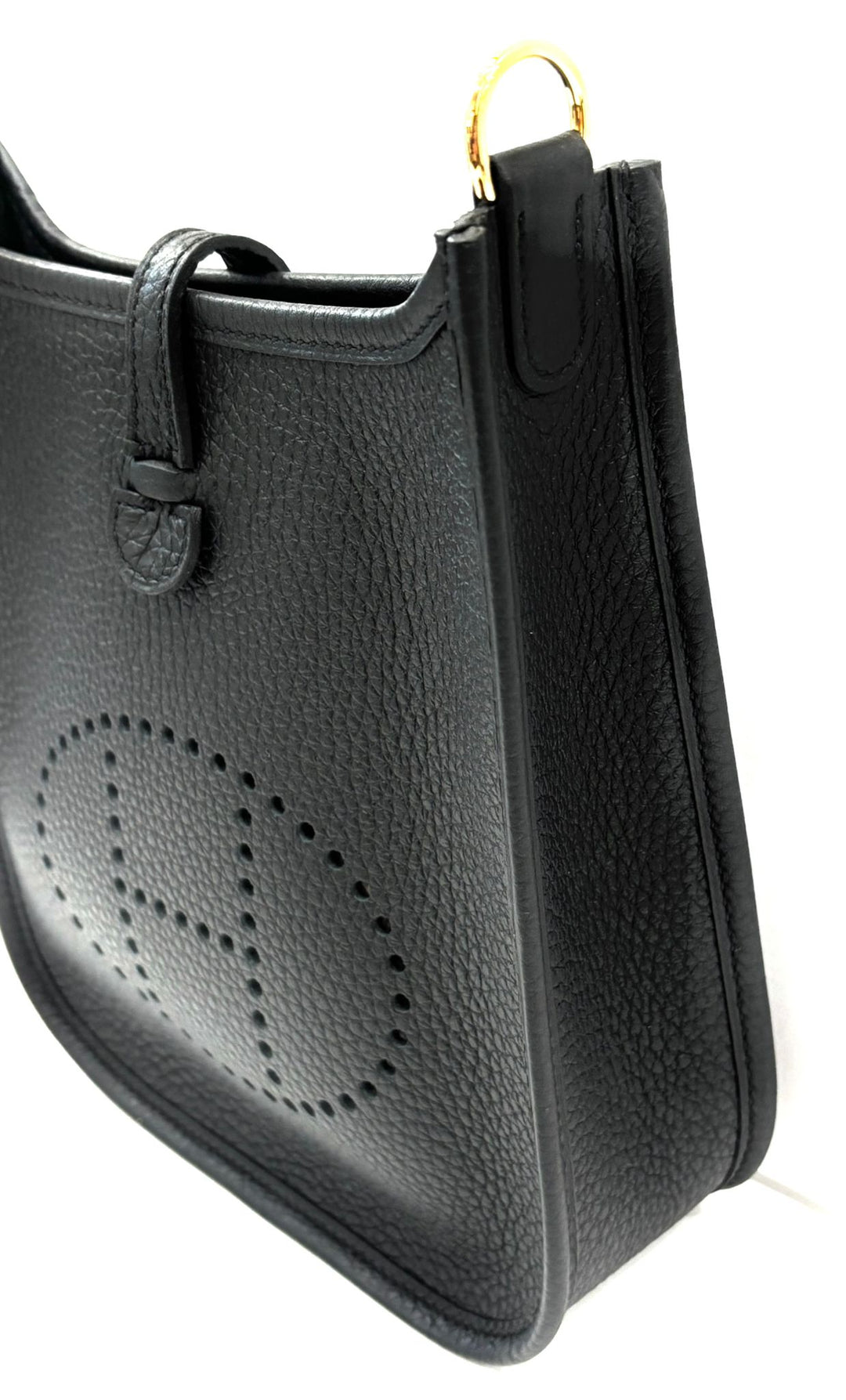 HERMÈS EVELYNE 16 AMAZONE TAURILLON CLEMENCE LEATHER CROSSBODY BAG IN NOIR