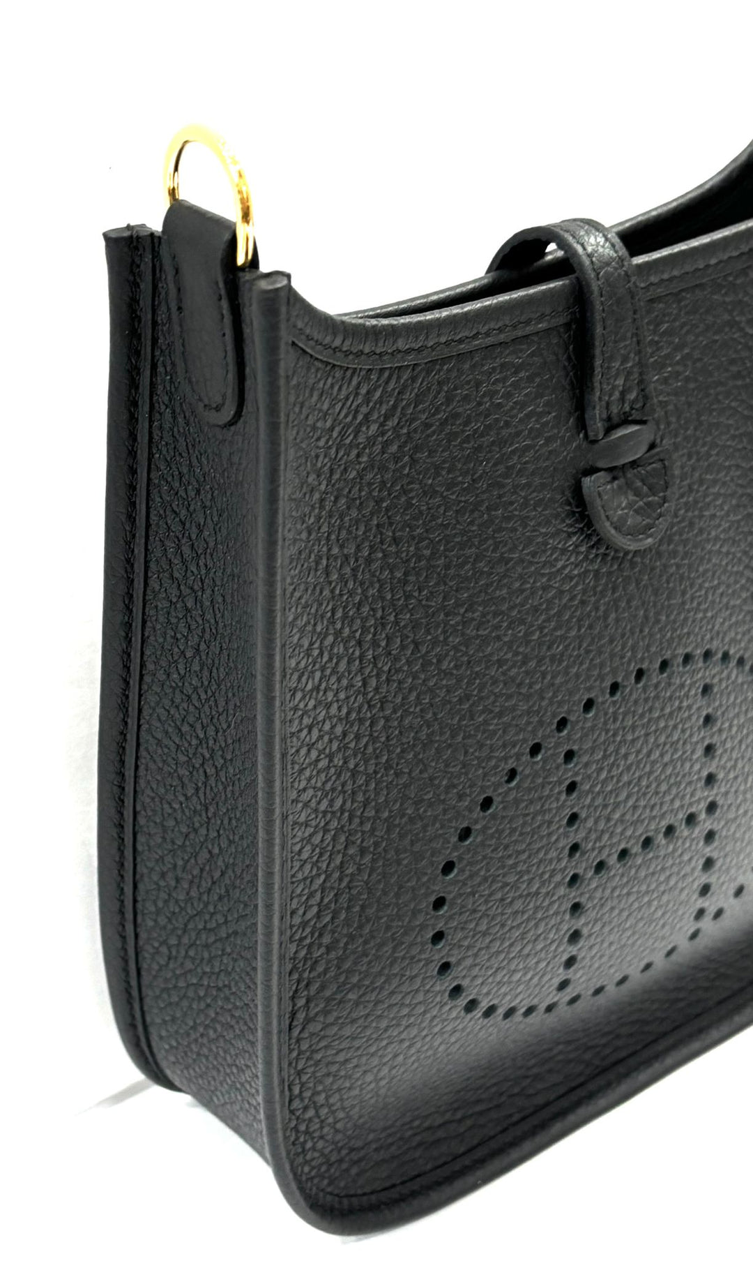 HERMÈS EVELYNE 16 AMAZONE TAURILLON CLEMENCE LEATHER CROSSBODY BAG IN NOIR