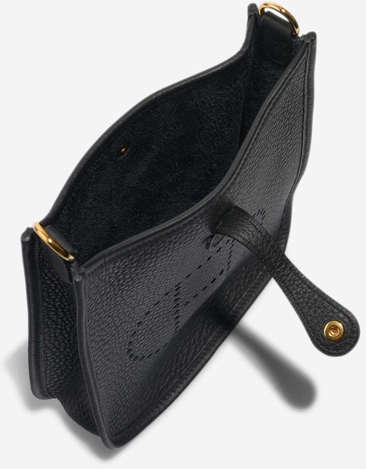 HERMÈS EVELYNE 16 AMAZONE TAURILLON CLEMENCE LEATHER CROSSBODY BAG IN NOIR