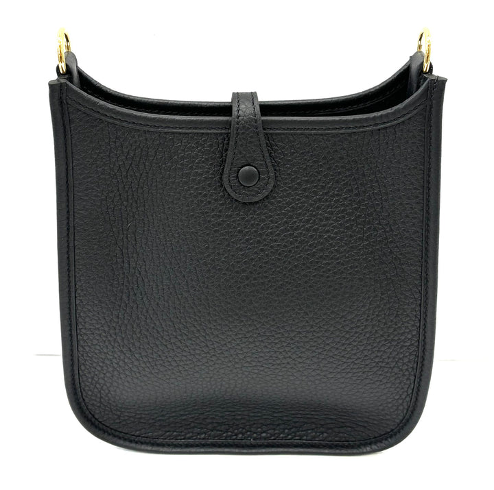 HERMÈS EVELYNE 16 AMAZONE TAURILLON CLEMENCE LEATHER CROSSBODY BAG IN NOIR