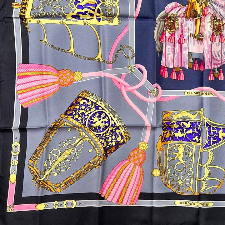 HERMÈS LES MUSEROLLES SILK SCARF