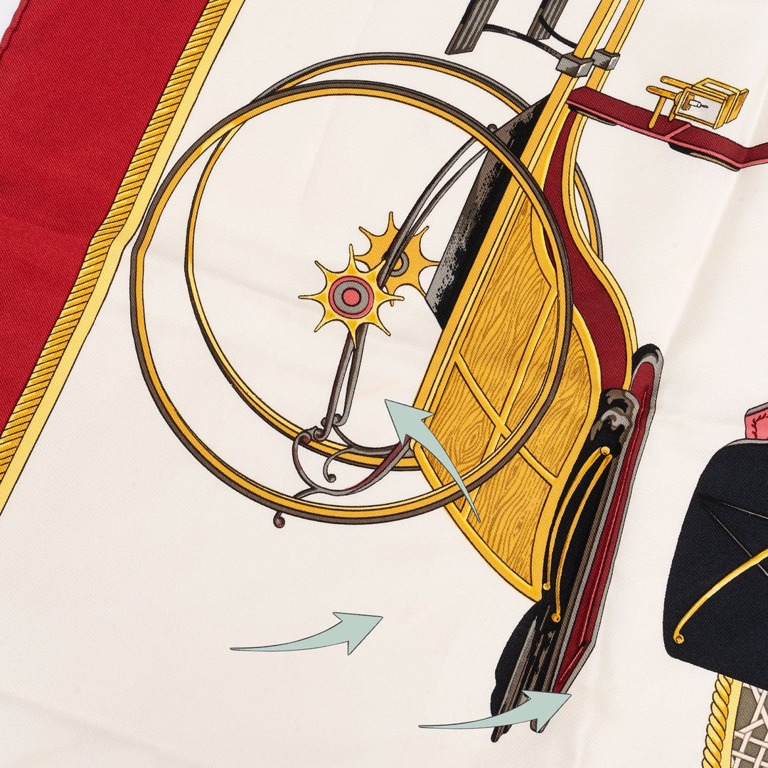 HERMÈS CARRÉ LES VOITURES À TRANSFORMATION SILK SCARF