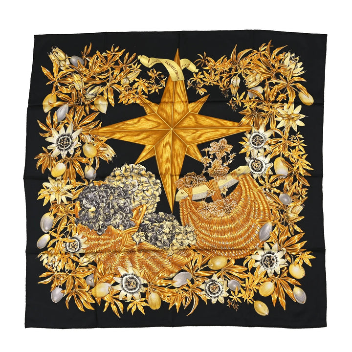 HERMÈS PASSIFLORES CARRÉ 90 SILK SCARF