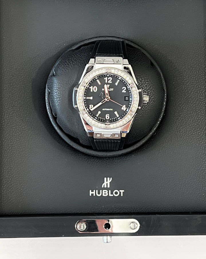 HUBLOT BIG BANG ONE CLICK STEEL DIAMONDS 39MM WATCH