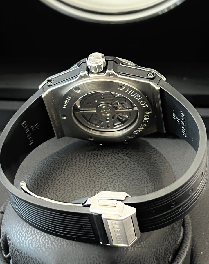 HUBLOT BIG BANG ONE CLICK STEEL DIAMONDS 39MM WATCH