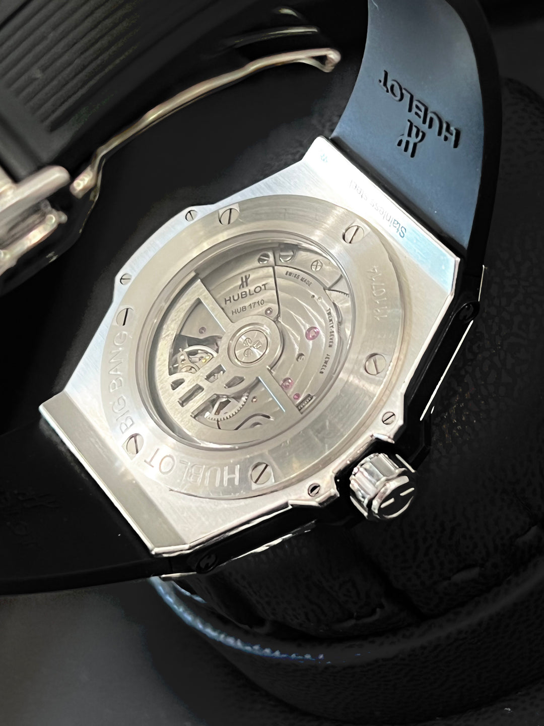 HUBLOT BIG BANG ONE CLICK STEEL DIAMONDS 39MM WATCH